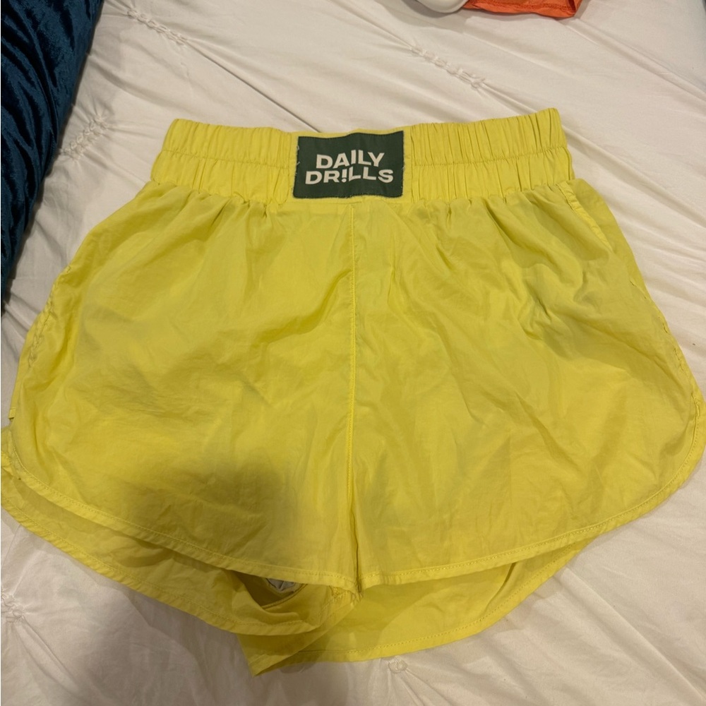 Daily Drills Women's Bright Yellow Athletic Shorts
